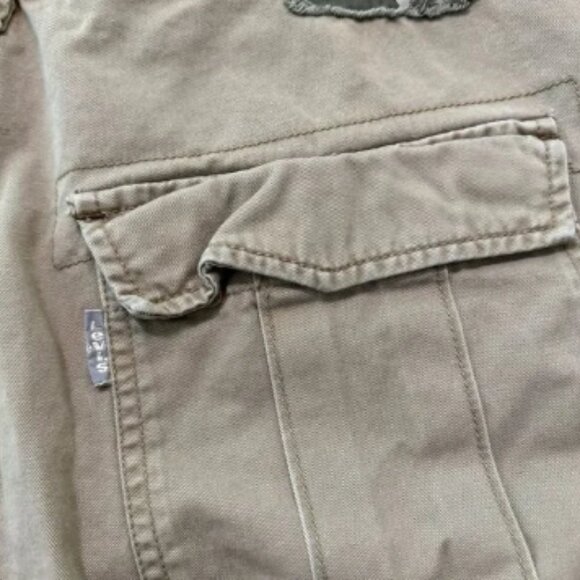 VTG Levi’s Silver Tab Pants Mens 36x32 Khaki Baggy Wide Leg Cargo Skater Y2K - Picture 4 of 11